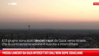 Missili sparati da Gaza intercettati dall'Air Dome israeliano
