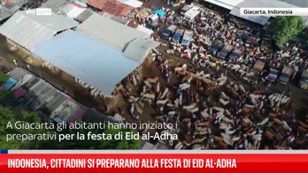Indonesia i cittadini si preparano per la festa di Eid al-Adha