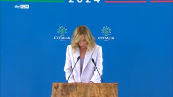 G7, il bilancio nella conferenza stampa conclusiva di Giorgia Meloni