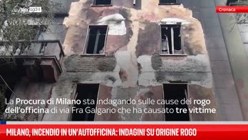 Milano, incendio in un’autofficina: sospetti origine rogo