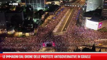 Migliaia di manifestanti antigovernativi a Tel Aviv