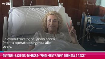 VIDEO Antonella Clerici dimessa: "Finalmente a casa"