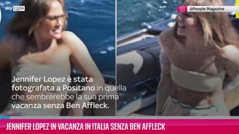 VIDEO Jennifer Lopez in vacanza in Italia senza Ben Affleck