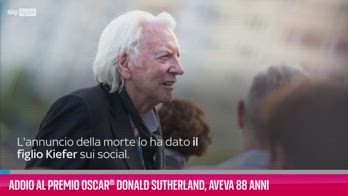 VIDEO Addio al premio Oscar® Donald Sutherland, 88 anni