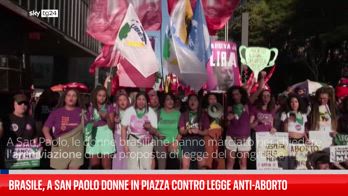 Brasile, a San Paolo donne in piazza per legge anti-aborto