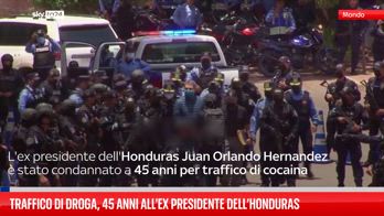 Traffico di droga, 45 anni all'ex presidente dell’Honduras
