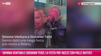 VIDEO Simona Ventura e Giovanni Terzi, la festa pre-nozze