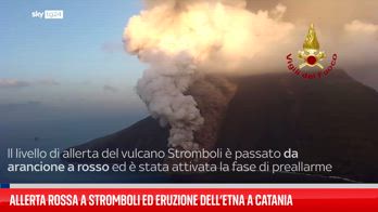 Stromboli, allerta rossa per l'eruzione del vulcano