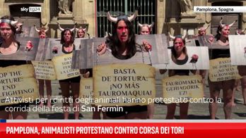 Pamplona, proteste contro la corsa dei tori