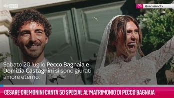 VIDEO Cesare Cremonini al matrimonio di Pecco Bagnaia