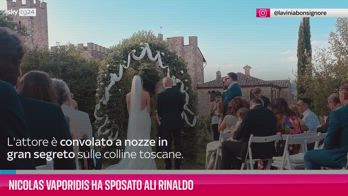 VIDEO Nicolas Vaporidis ha sposato Ali Rinaldo