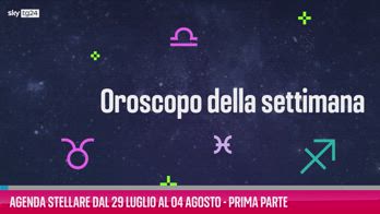 VIDEO Agenda stellare dal 29 luglio al 4 agosto-Prima parte