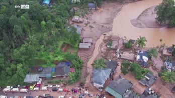 Kerala, le immagini dal drone dopo le frane