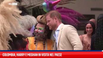 Colombia, Harry e Meghan partecipano ad un evento tradizionale