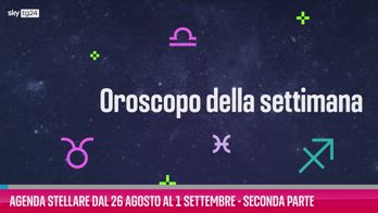 VIDEO Agenda stellare 26agosto al 1settembre-Seconda parte