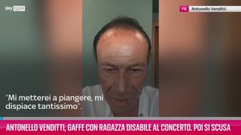 VIDEO Venditti: gaffe con ragazza disabile, poi si scusa