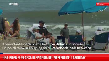 Usa, Biden si rilassa in spiaggia nel weekend del Labor Day