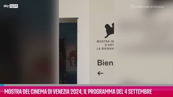 VIDEO Mostra Cinema Venezia 2024, il programma 4 settembre