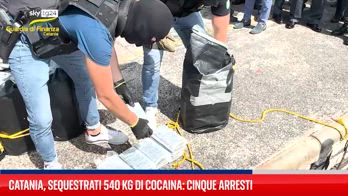 Catania, sequestrati 540 kg di cocaina: arrestate cinque persone