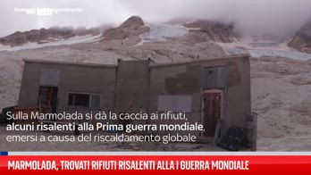 Marmolada, trovati rifiuti risalenti alla I Guerra Mondiale