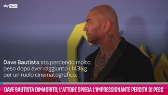 VIDEO Dave Bautista dimagrito spiega la perdita di peso