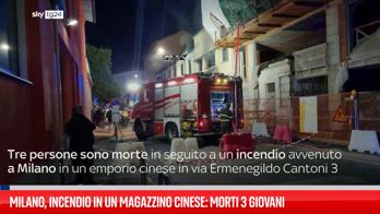 Incendio in un magazzino cinese a Milano: morti tre giovani