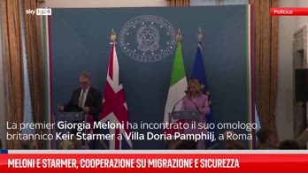 Meloni e Starmer, cooperazione su migrazione e sicurezza