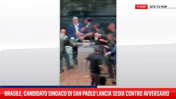 Brasile, candidato sindaco di San Paolo lancia sedia contro avversario