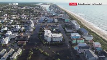 North Carolina, strade allagate dopo la tempesta da record