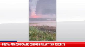 Attacchi con droni ucraini contro la città russa di Toropez