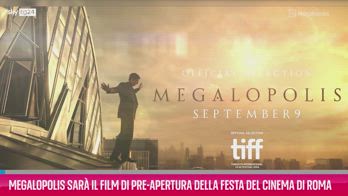 VIDEO Megalopolis film pre-apertura Festa del Cinema di Roma