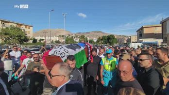 Funerale Schillaci: lâarrivo della bara nel quartiere Cep