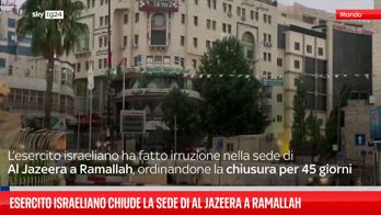 Esercito israeliano chiude la sede di Al Jazeera a Ramallah