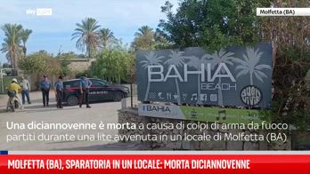 Spari in un locale nel Barese, uccisa una ragazza