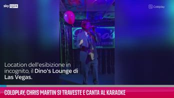 VIDEO Coldplay, Chris Martin si traveste e canta al karaoke