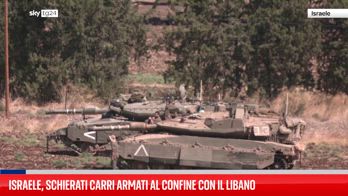 Israele, schierati carri armati al confine con il Libano