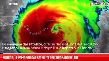 Florida, le immagini dal satellite dell'uragano Helene