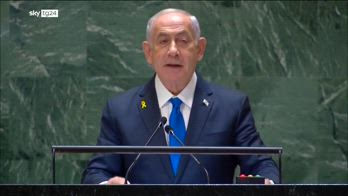 Netanyahu all'Onu:Israle deve distruggere Hezbollah in Libano