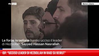 Esercito di Israele: "Ucciso leader Hezbollah Naisrallah in raid su Beirut"