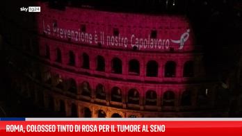 Il Colosseo si illumina di rosa per la prevenzione al tumore del seno