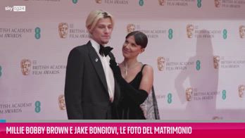 VIDEO Millie Bobby Brown e Jake Bongiovi, il matrimonio