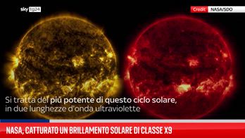 Le immagini dell'eruzione solare catturate dalla Nasa