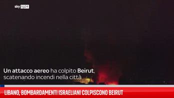 Libano, bombardamenti israeliani colpiscono Beirut