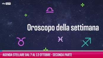 VIDEO Agenda stellare dal 7 al 13 ottobre - Seconda parte