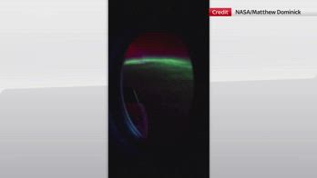 Nasa, aurora boreale vista dall'oblÃ² di un astronauta