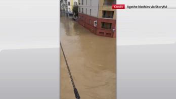 Francia, allagamenti a Coulommiers per l'uragano Kirk