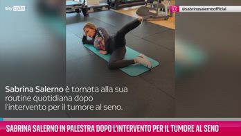 VIDEO Sabrina Salerno in palestra dopo l'intervento