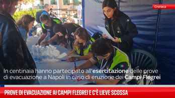 Prove di evacuazione ai Campi Flegrei e c'è lieve scossa