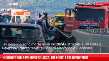 Incidente sulla Palermo-Sciacca, tre morti e tre bimbi feriti