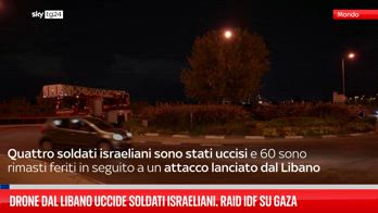 Drone dal Libano uccide soldati israeliani. Raid Idf su Gaza